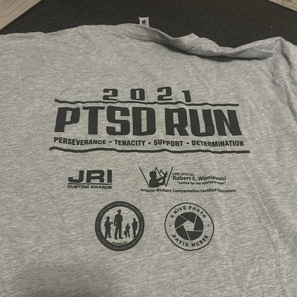 PTSD perseverance.  Tenacity.  Support.  Determination -GrayBlack 2 med 1 large - Picture 6 of 8